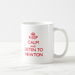 Hou je rustig en luister naar Newton Koffiemok