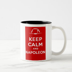 Hou je rustig en Napoleon. Tweekleurige Koffiemok