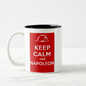 Hou je rustig en Napoleon. Tweekleurige Koffiemok (Links)