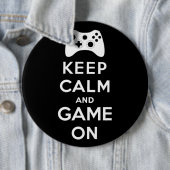 Hou je rustig en speel mee ronde button 6,0 cm (In situ)