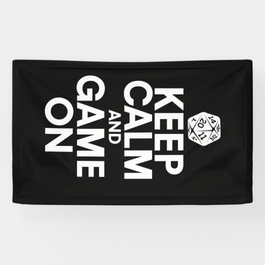 Hou je rustig en speel mee spandoek (Horizontaal)