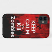 hou je rustig en vermoord zombies Case-Mate iPhone case (Achterkant (horizontaal))