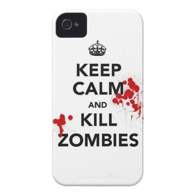 hou je rustig en vermoord zombies Case-Mate iPhone case (Achterkant)
