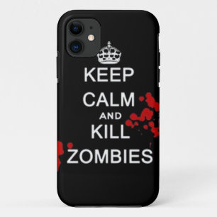 hou je rustig en vermoord zombies iPhone 11 hoesje