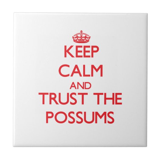 Hou je rustig en vertrouw op de gelden tegeltje (Voorkant)