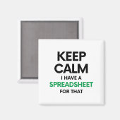 Hou je rustig, ik heb een spreadsheet voor dat - S Magneet (Voorkant / Achterkant)