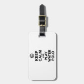 Hou je rustig water Polo Bagagelabel (Voorkant verticaal)