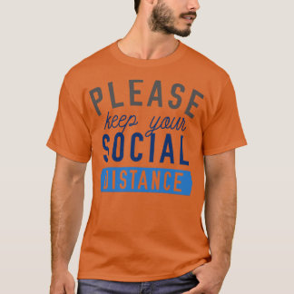 Hou je sociale afstand 1 t-shirt
