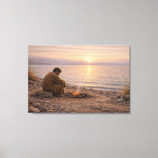 Hou je van mij? | Christelijk kustlandschap |  Canvas Afdruk