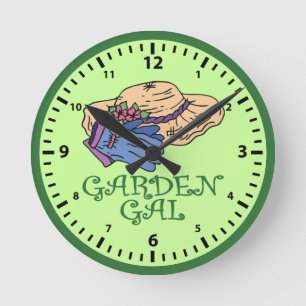 Hou je van tuinieren? Plantaardige Bloemen Tuin Ga Ronde Klok