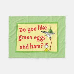 Hou Jij van Groene Eieren met Ham? Fleece Deken