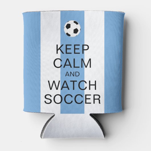 Hou kalm en bekijk de Argentijnse blauwe strepen Blikjeskoeler (Voorkant)