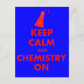 Hou kalm en chemie op cadeaus briefkaart (Voorkant)