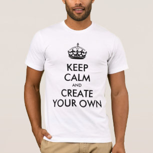 Hou kalm en draai je Creëer in je eentje   Zwart T-shirt