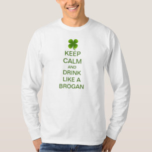 Hou kalm en Drink als een brein T-shirt