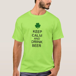 Hou kalm en Drink bier T-shirt