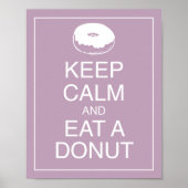 Hou kalm en eet een Poster voor donut (Voorkant)