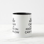 Hou kalm en focus op cash flow mok (Midden)