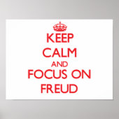 Hou kalm en focus op Freud Poster (Voorkant)