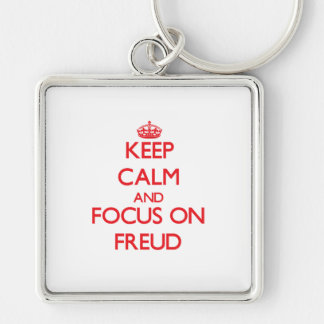 Hou kalm en focus op Freud Sleutelhanger
