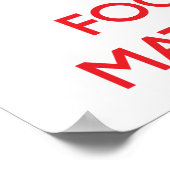 Hou kalm en focus op wiskunde poster (Hoek)