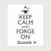 Hou kalm en fornuis aan sticker (Vel)