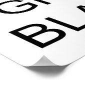 Hou kalm en getto vast poster (Hoek)