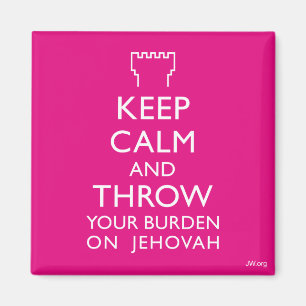 Hou kalm en gooi je last op Jehovah Magneet