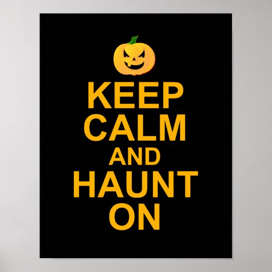 Hou kalm en haunt aan, Halloween Poster (Voorkant)