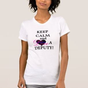 Hou kalm en hou van een adjunct t-shirt