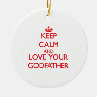 Hou kalm en hou van je vader keramisch ornament