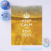 Hou kalm en Jouw tekst voor wat bier Flyer (Enkel)