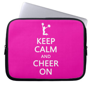Hou kalm en kaf aan, Cheerleader Pink Laptop Sleeve
