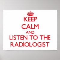 Hou kalm en luister naar de radioloog