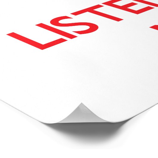 Hou kalm en luister naar de verloskundige poster (Hoek)