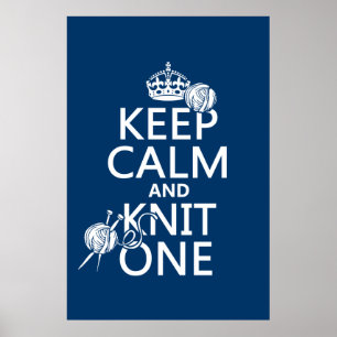 Hou kalm en nit één - alle kleuren poster