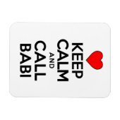 Hou kalm en noem Babi de grootmoeder Magnet Magneet (Horizontaal)