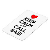 Hou kalm en noem Babi de grootmoeder Magnet Magneet (Linkerzijde)