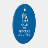 Hou kalm en oefen Jiu-Jitsu Keramisch Ornament (Rechts)