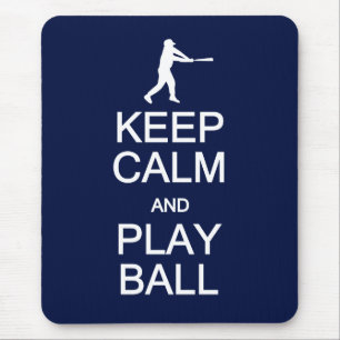 Hou kalm en speel bal mousepad muismat