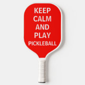 Hou kalm en speel Pickleball Funny Paddle (Achterkant)