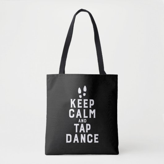 Hou kalm en tik dans Funny Danser Dans Draagtas (Voorkant)