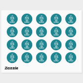 Hou kalm en tik dans Funny Danser Dans Ronde Sticker (Vel)