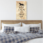 Hou kalm en trot op Equestrië Canvas Afdruk (Insitu (Slaapkamer))