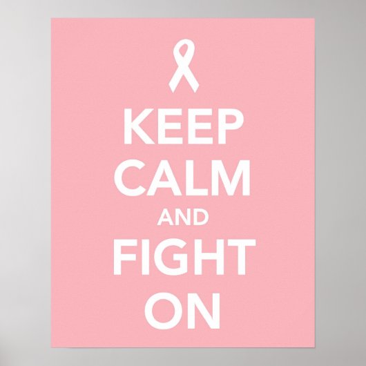 Hou kalm en vecht aan poster (Voorkant)