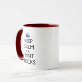Hou kalm en verf Rocks Funny Rock schilderen Mok (Voorkant links)