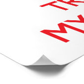 Hou kalm en vertrouw op een mycoloog poster (Hoek)