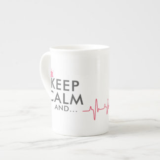 HOU KALM EN... WACHT! NIET DIE KALM! Funny Medical Porselein Kop