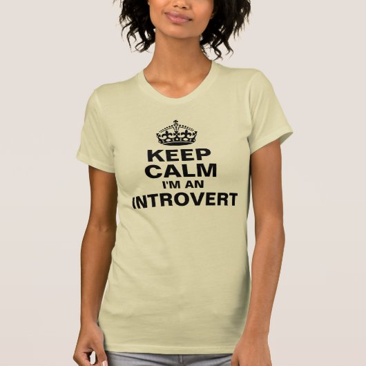 Hou kalm, ik ben een Introvert. T-shirt (Voorkant)