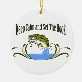 Hou kalm ingestelde haak keramisch ornament